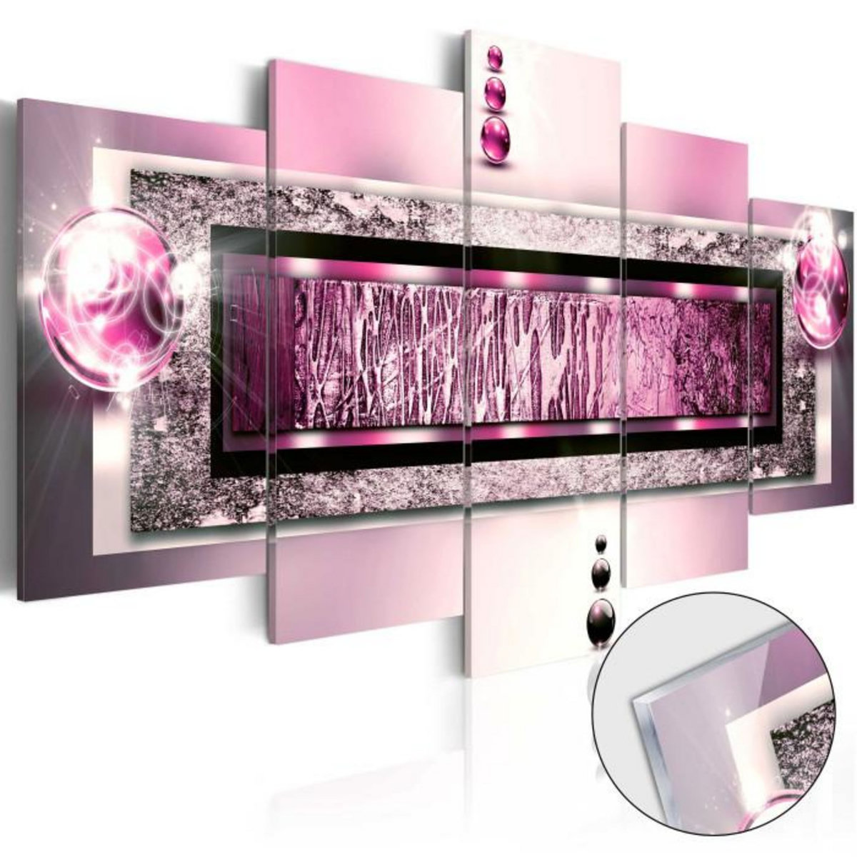 Paris Prix Tableau sur Verre Acrylique  Cyclamen Dream