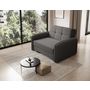 Voir la diapositive 6 : BEST MOBILIER Michelle - fauteuil convertible avec coffre en velours
