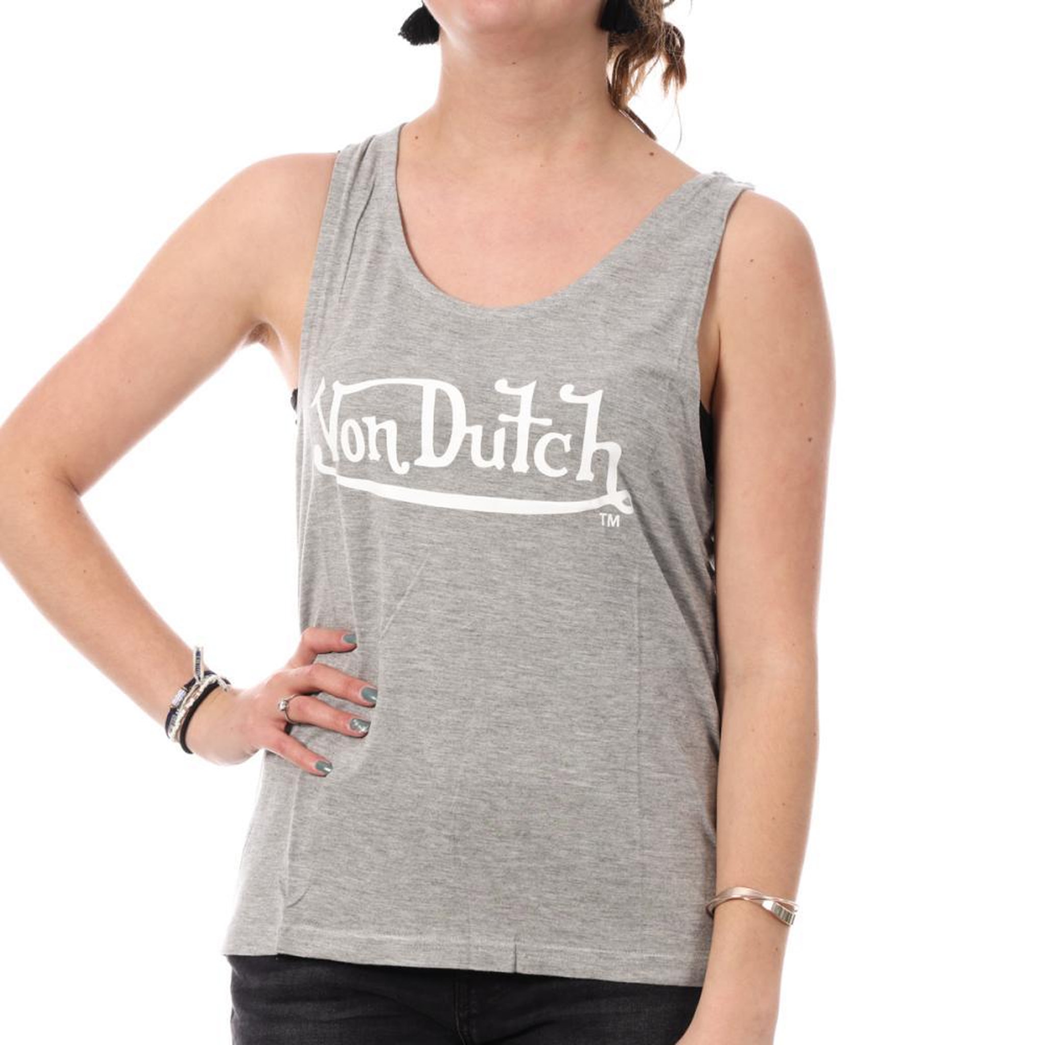 VON DUTCH Débardeur  Femme Von Dutch Basic. Coloris disponibles : Gris