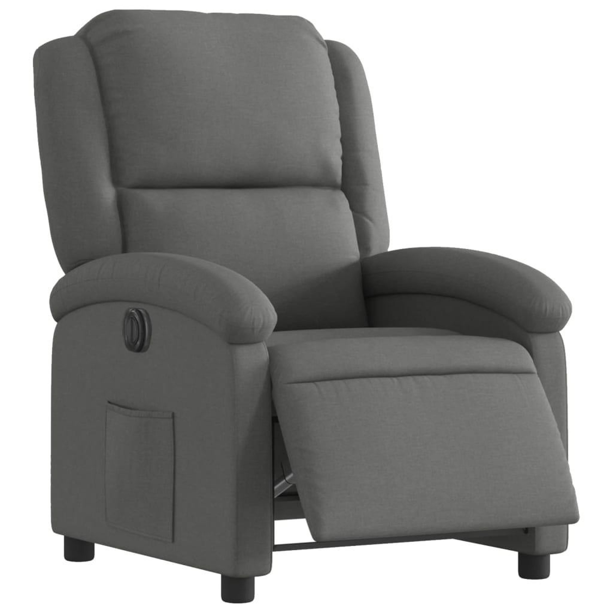 Voir la diapositive 3 : VIDAXL Fauteuil inclinable electrique Gris fonce Tissu
