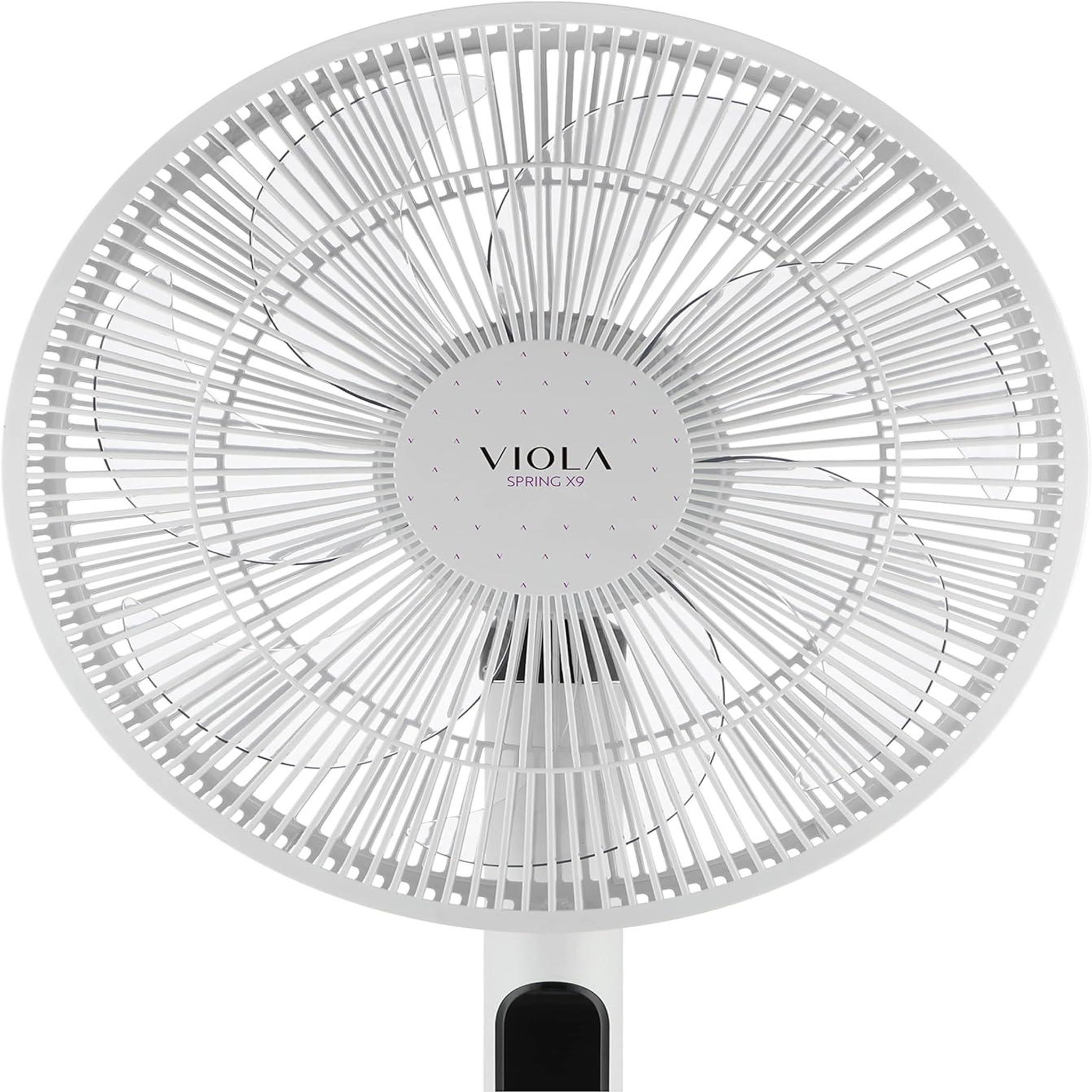 Voir la diapositive 4 : VIOLA Spring X9 Ventilateur sur pied Silencieux et Puissant avec télécommande - 9 vitesses + Turbo et Eco - écran LED et minuterie