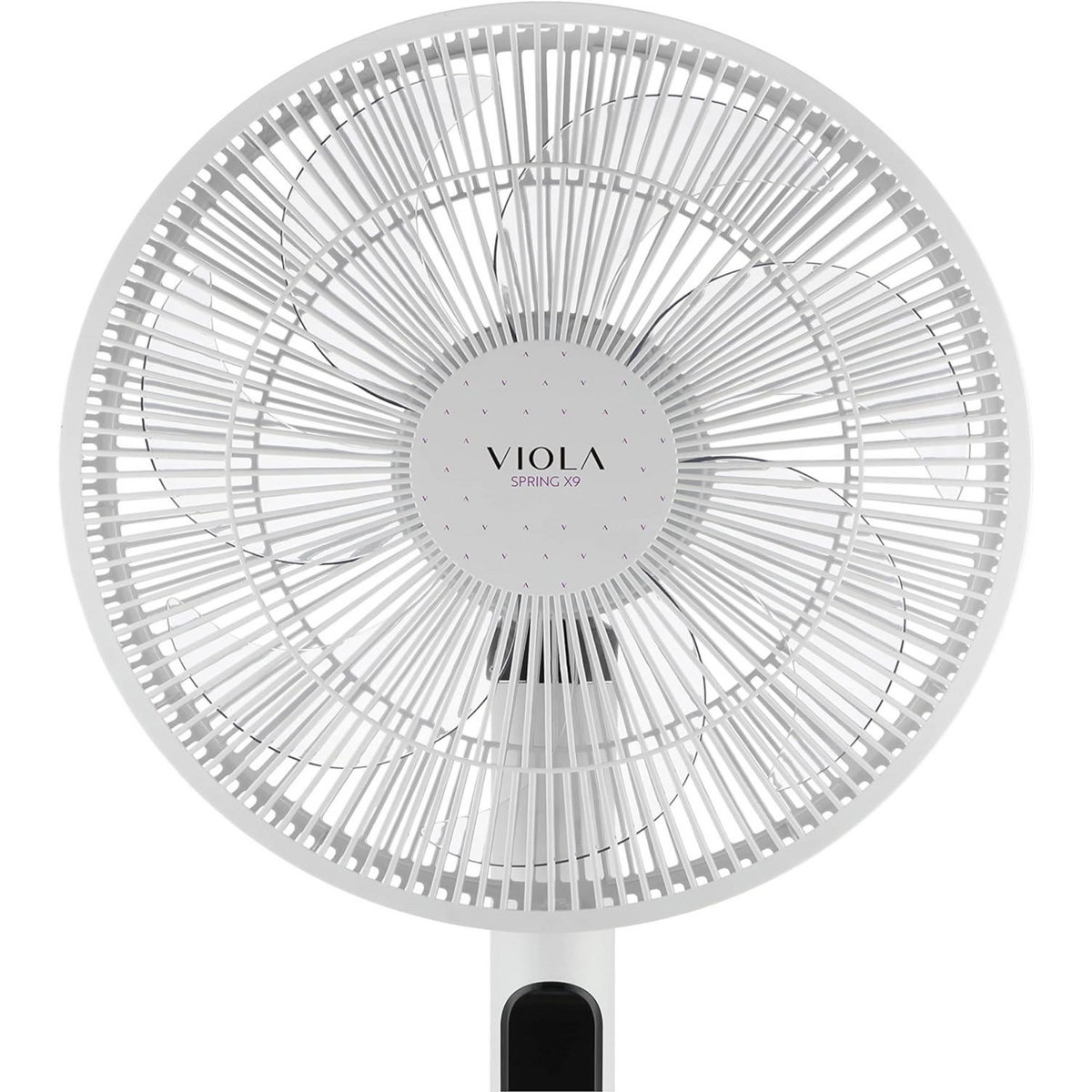 VIOLA Spring X9 Ventilateur sur pied Silencieux et Puissant avec télécommande - 9 vitesses + Turbo et Eco - écran LED et minuterie