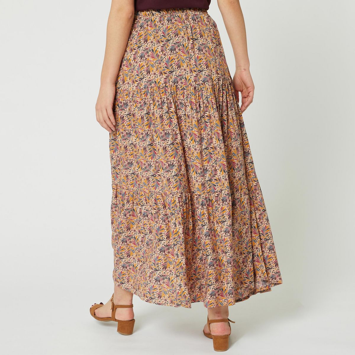 IN EXTENSO Jupe longue volantée femme