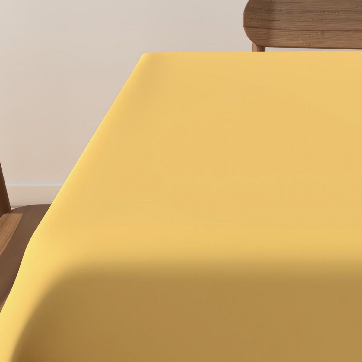 SOLEIL D'OCRE Nappe anti-tâches carrée ALIX jaune, par Soleil d'Ocre