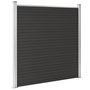 Voir la diapositive 3 : VIDAXL Panneau de cloture WPC 180x186 cm Noir