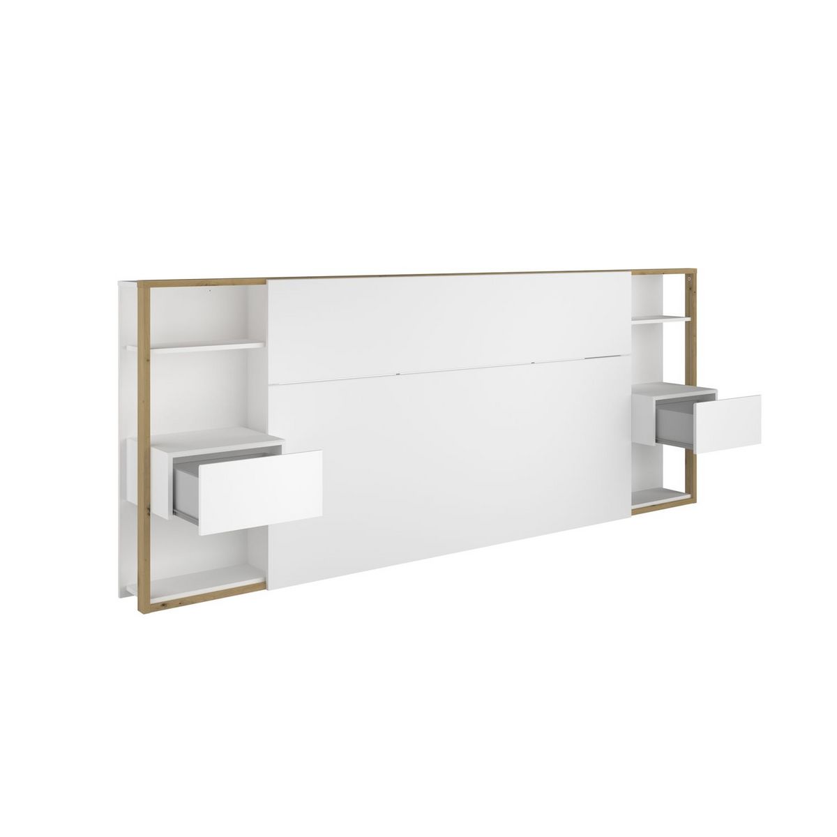 Tête de lit pour lit 140 ou 160 cm avec rangements PAM