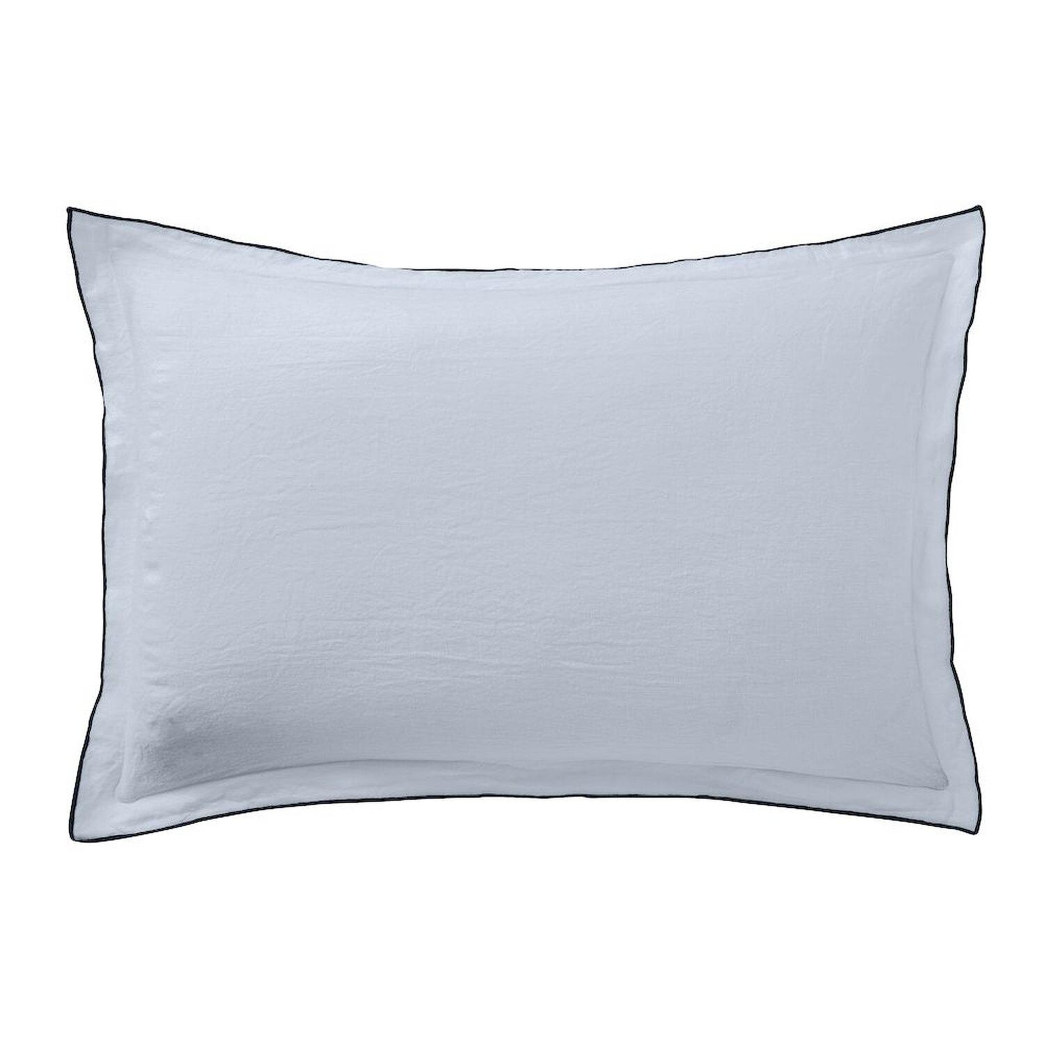 Voir la diapositive 1 : BATON ROUGE Lot de 2 taies d'oreille 100%lin lavé 160g, signature
