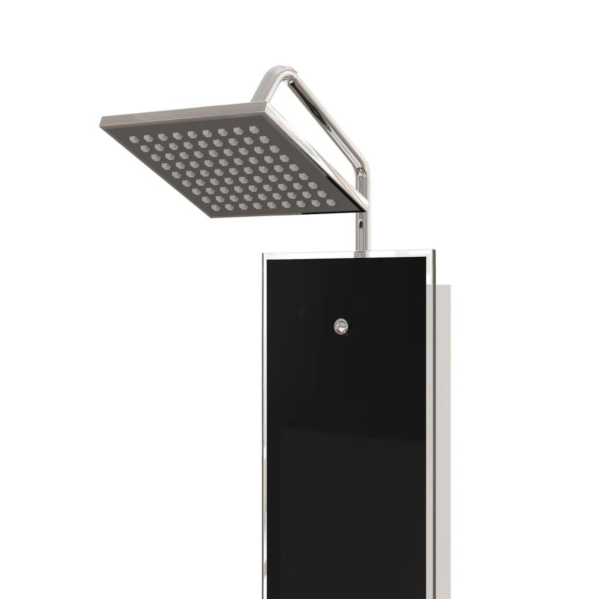 Voir la diapositive 4 : VIDAXL Panneau de douche Verre 18x45,5x130 cm Noir