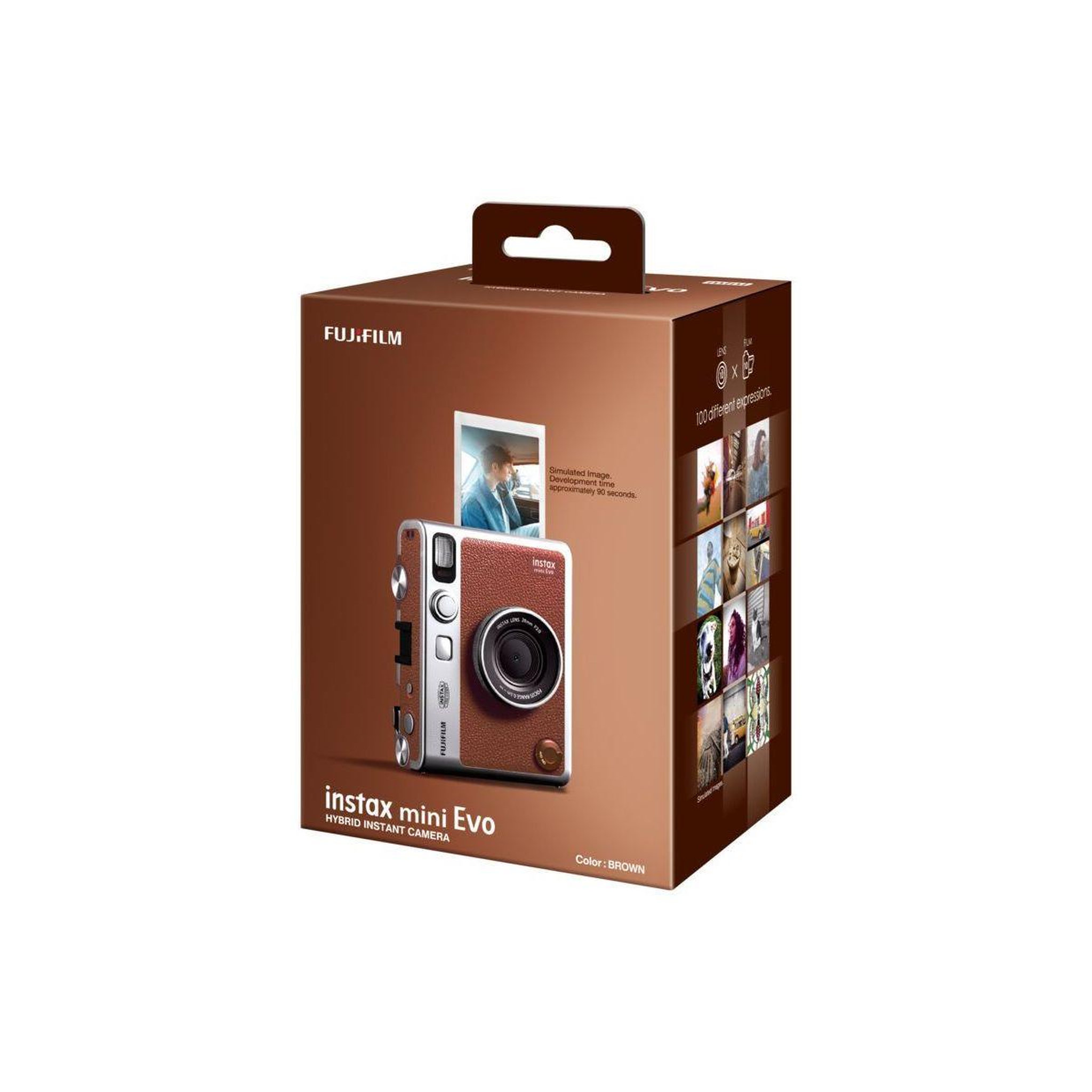 FUJIFILM Appareil photo Instantané Instax Mini EVO Brown