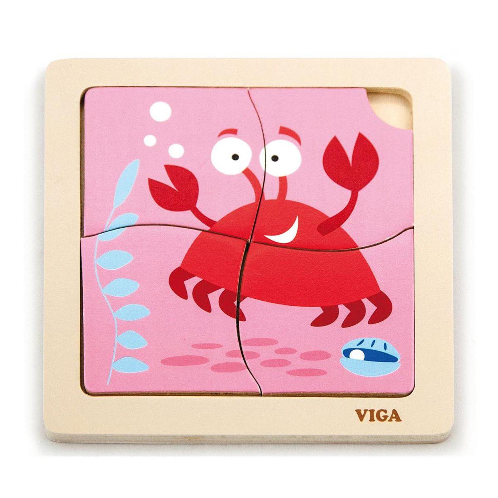 VIGA Puzzle plat pratique  50146 - crabe