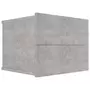 VIDAXL Table de chevet Gris beton 40 x 30 x 30 cm Agglomere