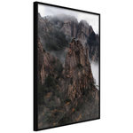 Paris Prix Affiche Murale Encadrée  Mountain Ridge. Coloris disponibles : Noir, Jaune