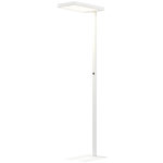 HOMCOM Lampadaire LED dimmable sur pied de bureau 1560LM 40W H.196cm spectre complet réglable télécommande blanc