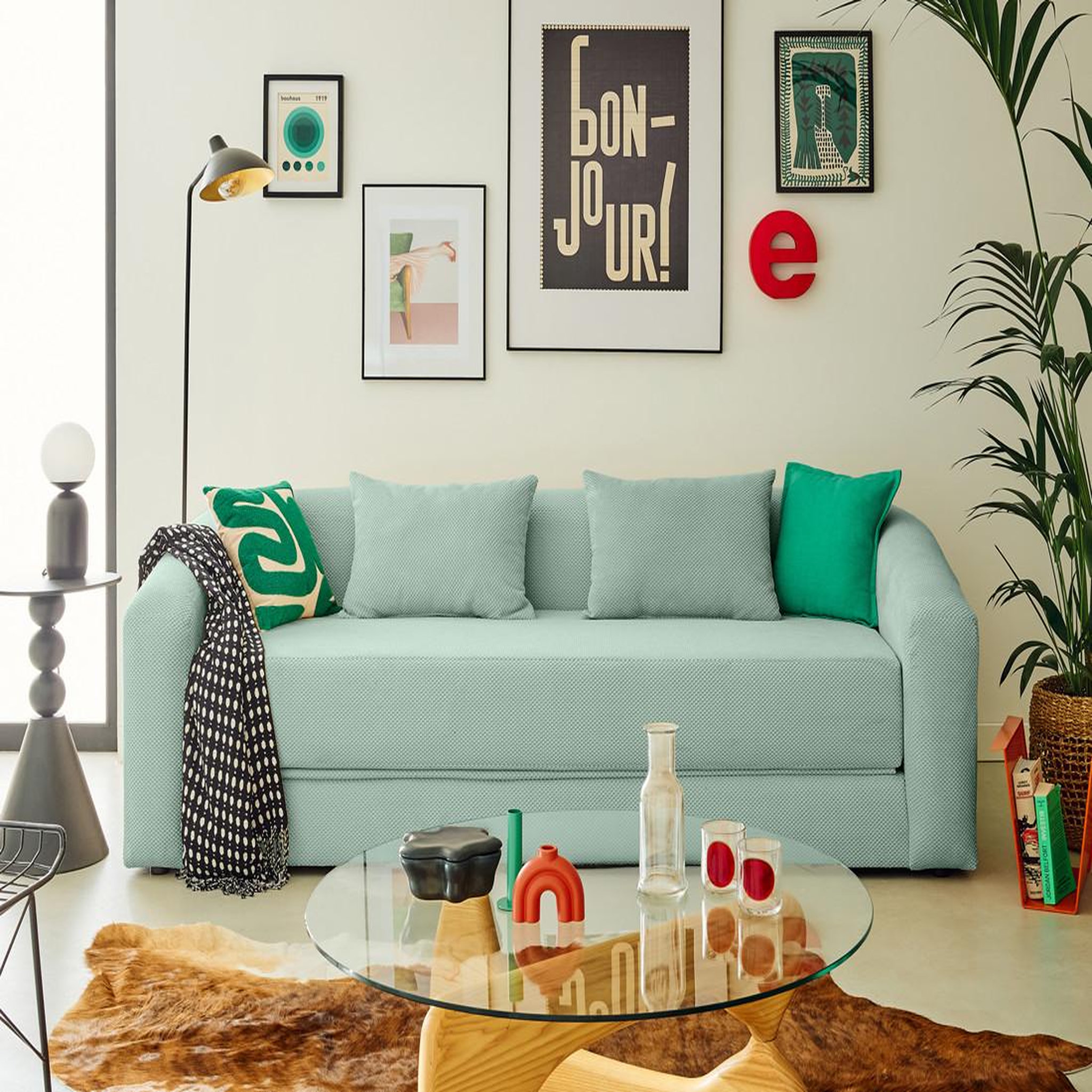Voir la diapositive 1 : BEST MOBILIER Nuvia - canapé convertible déplimousse 3 places en velours texturé