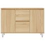 Voir la diapositive 5 : VIDAXL Buffet chene sonoma 104x35x70 cm bois d'ingenierie