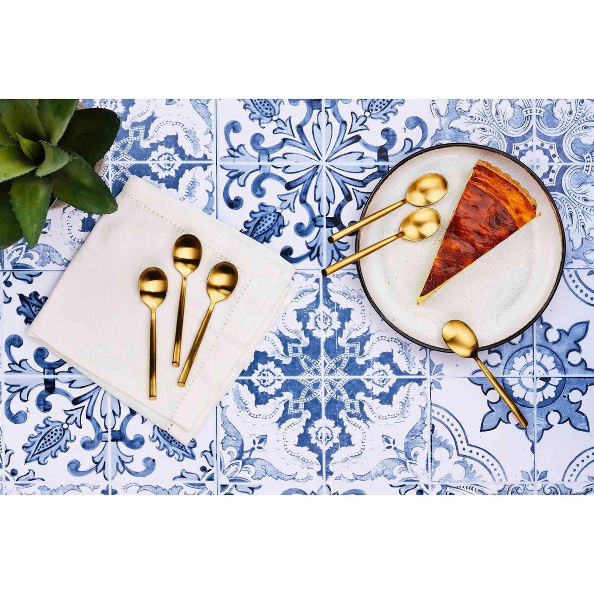 BJORN Coffret 6 petites cuillères KNUT - Gold