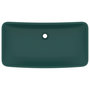 Voir la diapositive 3 : VIDAXL Lavabo de luxe rectangulaire Vert fonce mat 71x38 cm Ceramique