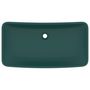 Voir la diapositive 3 : VIDAXL Lavabo de luxe rectangulaire Vert fonce mat 71x38 cm Ceramique