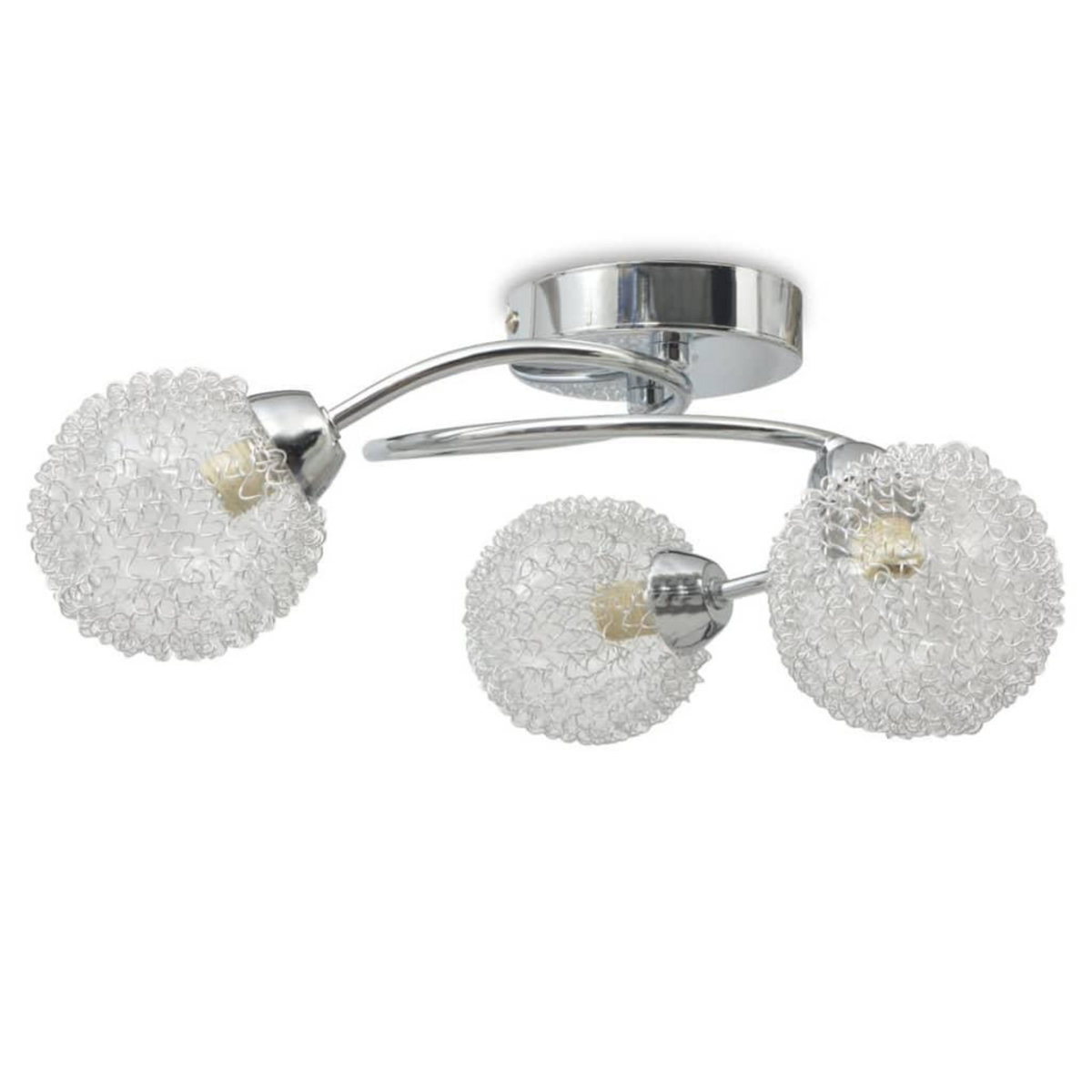 VIDAXL Plafonnier pour 3 ampoules G9 120 W