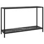 Voir la diapositive 1 : VIDAXL Table console Noir 120x35x75 cm Verre trempe