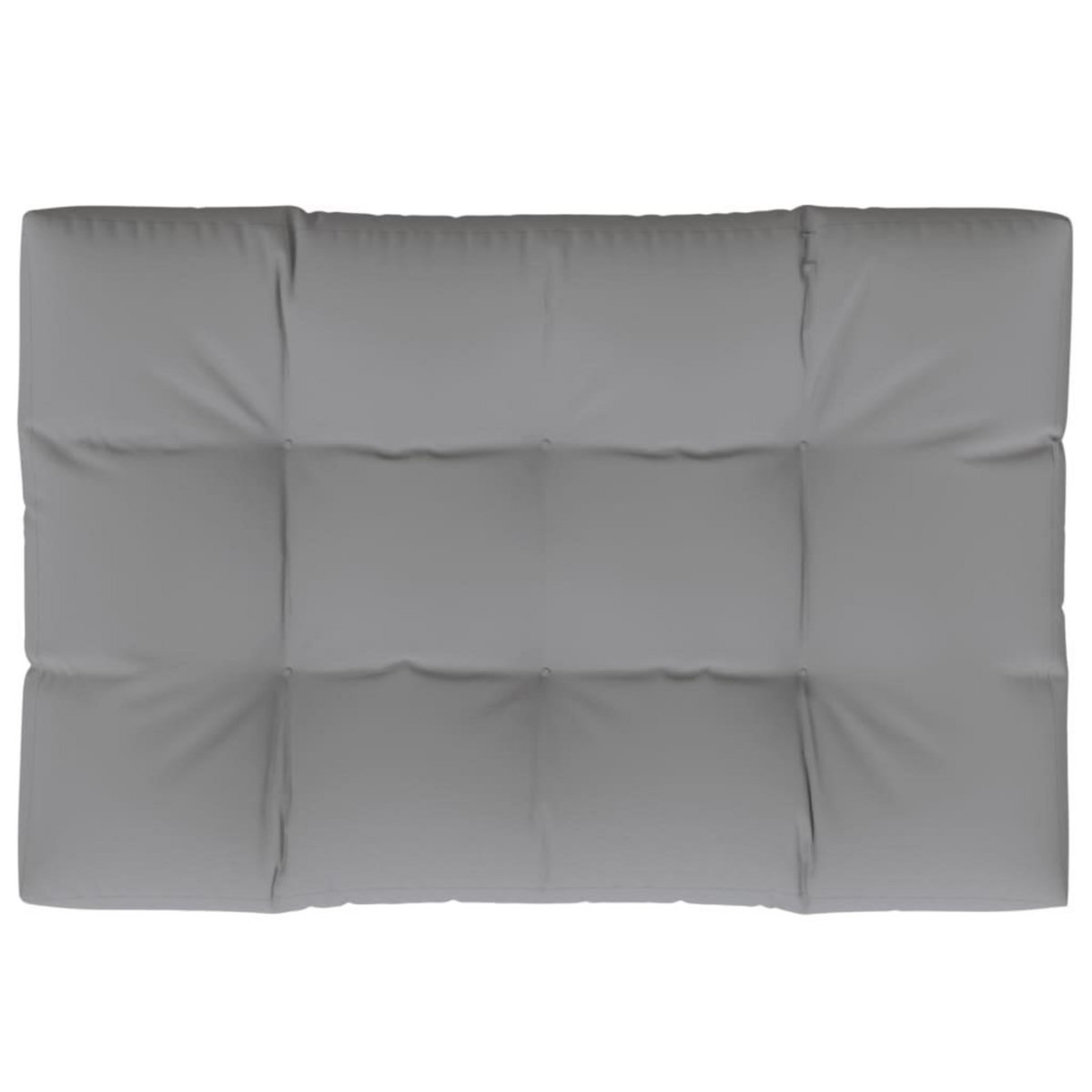 VIDAXL Coussin de palette 120x80x12 cm gris tissu