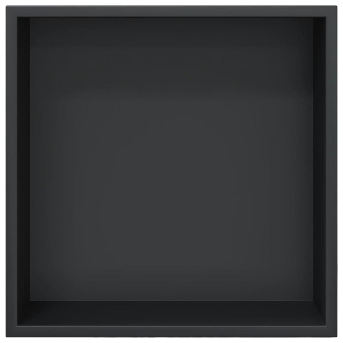 VIDAXL Niche de douche noir mat 32x32x9 cm acier inoxydable