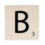 Voir la diapositive 1 : Paris Prix Décoration Murale en Bois  Lettre B  15x15cm Naturel