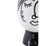Voir la diapositive 3 : Paris Prix Vase Pot Visage en Porcelaine  Face  18cm Blanc & Noir