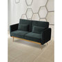 Voir la diapositive 2 : Habitat et Jardin Canapé Clic Clac en velours  Donia  - 203 x 81 x 83 cm - 3 places - Vert foncé