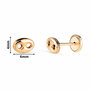 Voir la diapositive 2 : L'ATELIER D'AZUR Boucles d'Oreilles Or 18 Carats 750 Jaune - Grain de Café