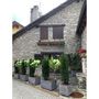 Voir la diapositive 5 : ART PLAST Pot de Fleur Carré Gris 50L 40x40cm - Jardinière Extérieure Balcon Terrasse Jardin ARTPLAST
