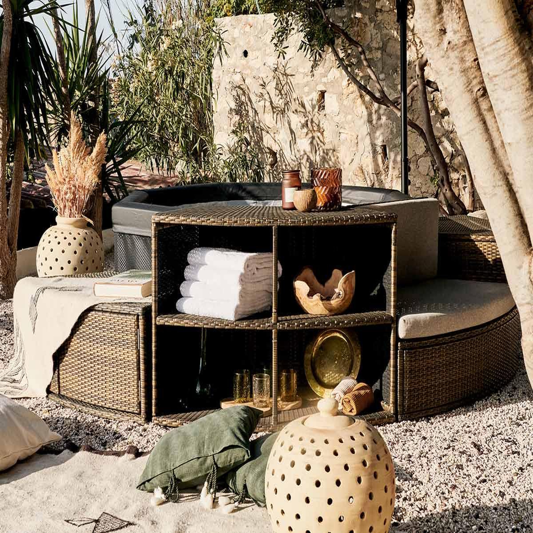 Voir la diapositive 5 : Netspa Mobilier 5 modules pour spa portable semi-rigide Octopus - Netspa