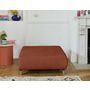 Voir la diapositive 2 : BEST MOBILIER Cristal - pouf modulable - 95 cm - en velours texturé