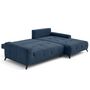 Voir la diapositive 2 : LISA DESIGN Rimini - canapé d'angle droit 4 places convertible avec coffre en tissu texturé