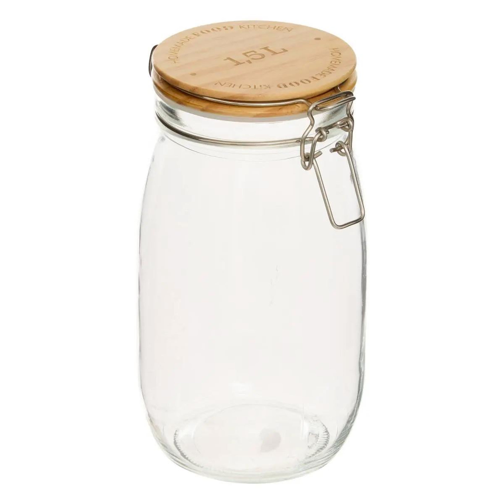 FIVE Bocal en verre  wording  1,5l transparent