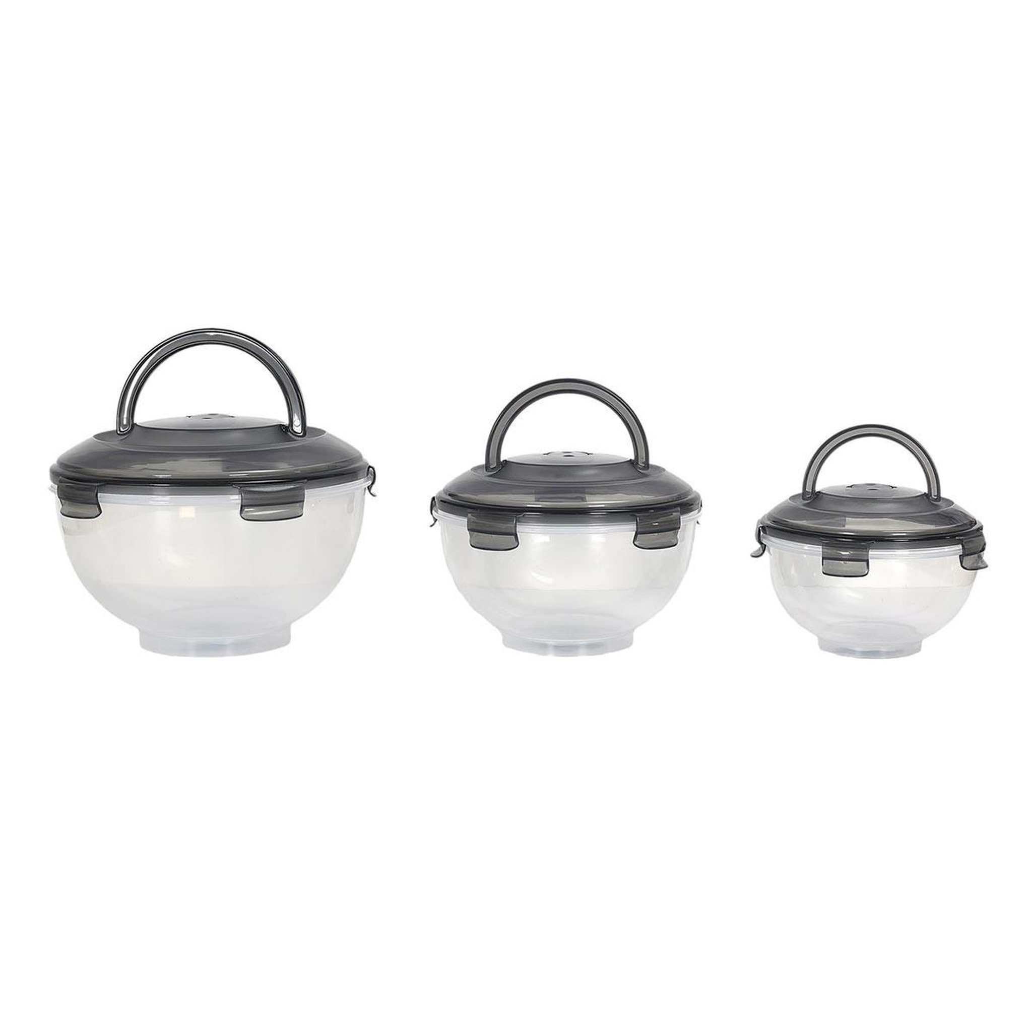 COOK CONCEPT Lot de 3 boîtes à emporter  colore  5,8l transparent