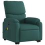 Voir la diapositive 4 : VIDAXL Fauteuil inclinable de massage electrique Vert fonce Tissu
