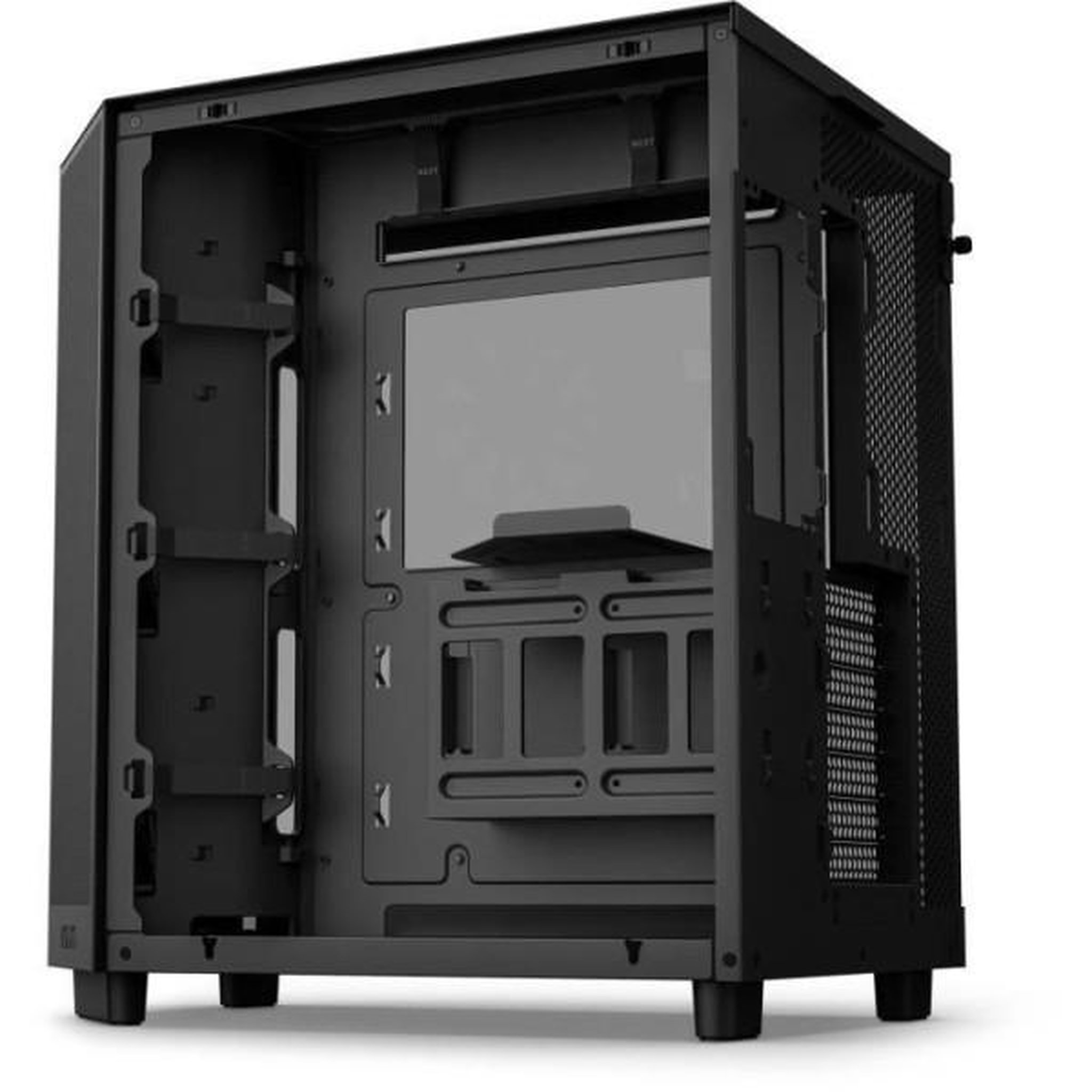 NZXT Boitier moyen-tour - nzxt - h6 flow rgb - double chambre - ventilateurs rgb inclus - noir