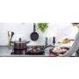 Voir la diapositive 5 : TEFAL Poêle wok  DARK RUBY LIE DE VIN 28 cm