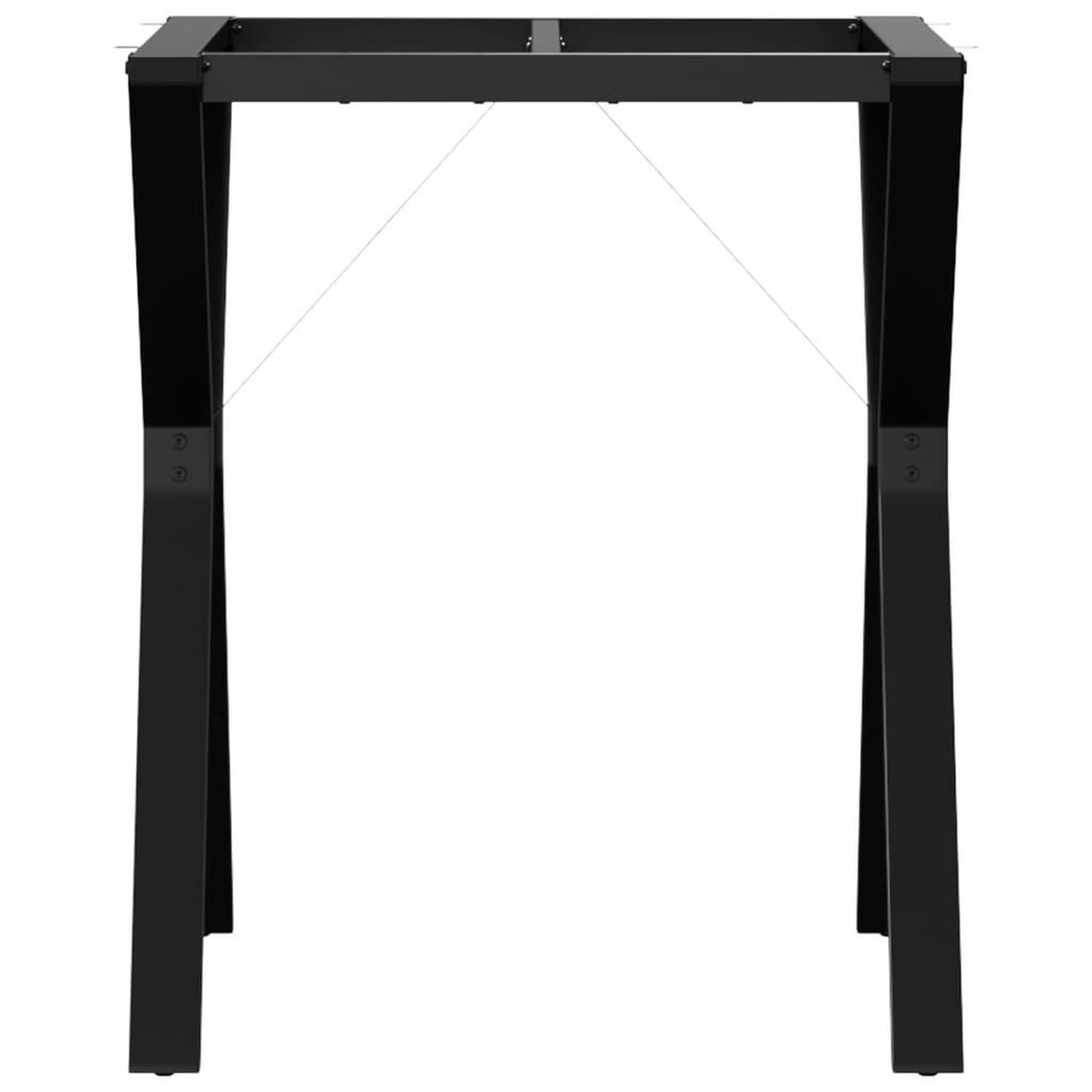 Voir la diapositive 4 : VIDAXL Pieds de table a manger cadre en Y 60x60x73 cm acier