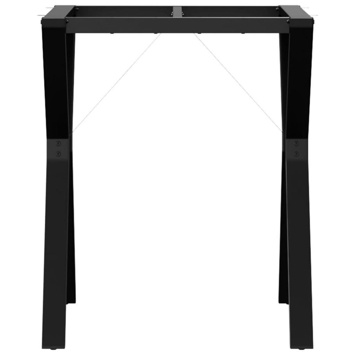 VIDAXL Pieds de table a manger cadre en Y 60x60x73 cm acier