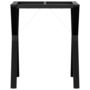 Voir la diapositive 4 : VIDAXL Pieds de table a manger cadre en Y 60x60x73 cm acier