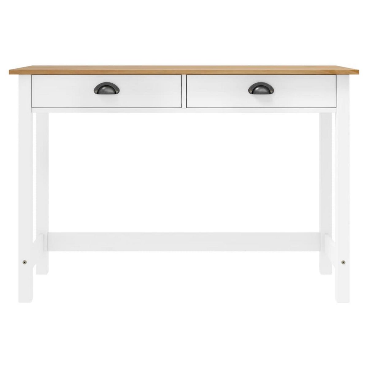 VIDAXL Table console Hill avec 2 tiroirs 110x45x74 cm Pin solide