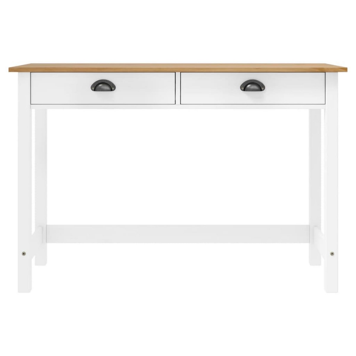 VIDAXL Table console Hill avec 2 tiroirs 110x45x74 cm Pin solide