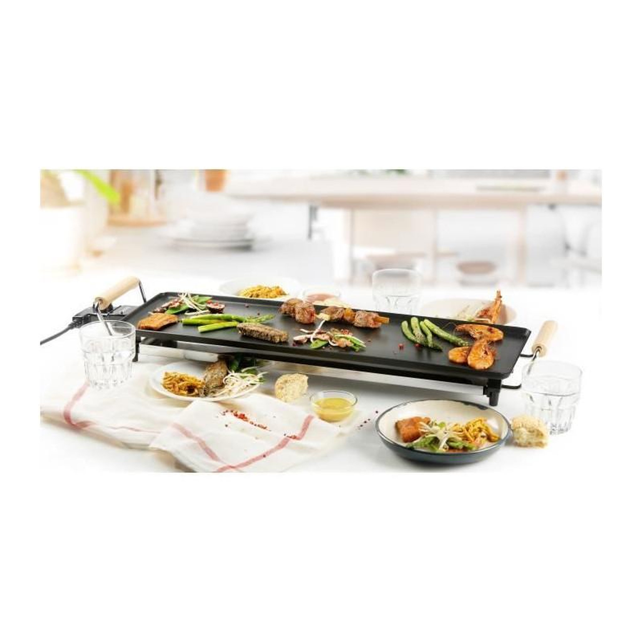 Voir la diapositive 6 : Domo Plancha Family XL - DOMO - DO8312TP - 70 x 22 cm