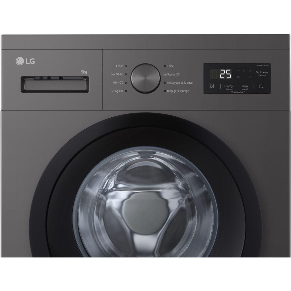 LG Lave-linge hublot 9kg 1400trs/min - F94N14SLS