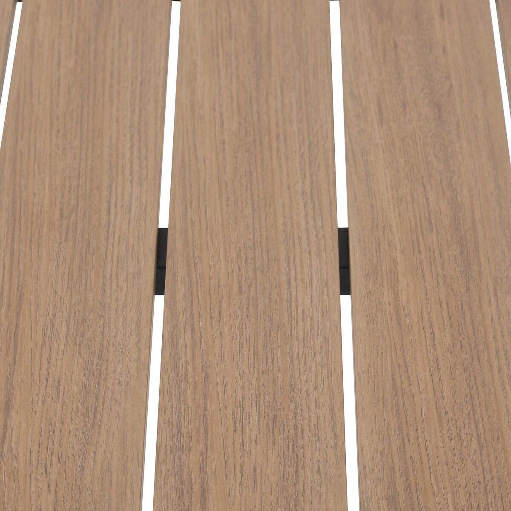 Voir la diapositive 6 : HESPERIDE Table de jardin carrée alu evasion 2 places effet bois - hespéride