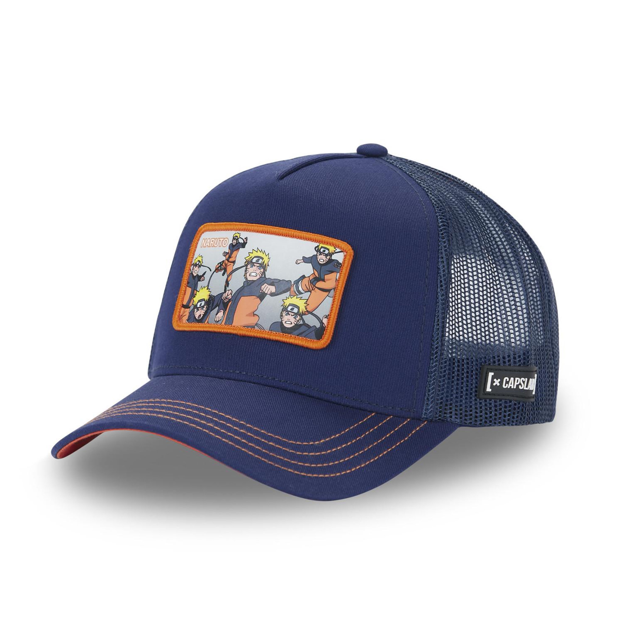 Voir la diapositive 1 : CAPSLAB Casquette homme trucker en serge de coton naruto shippuden naruto