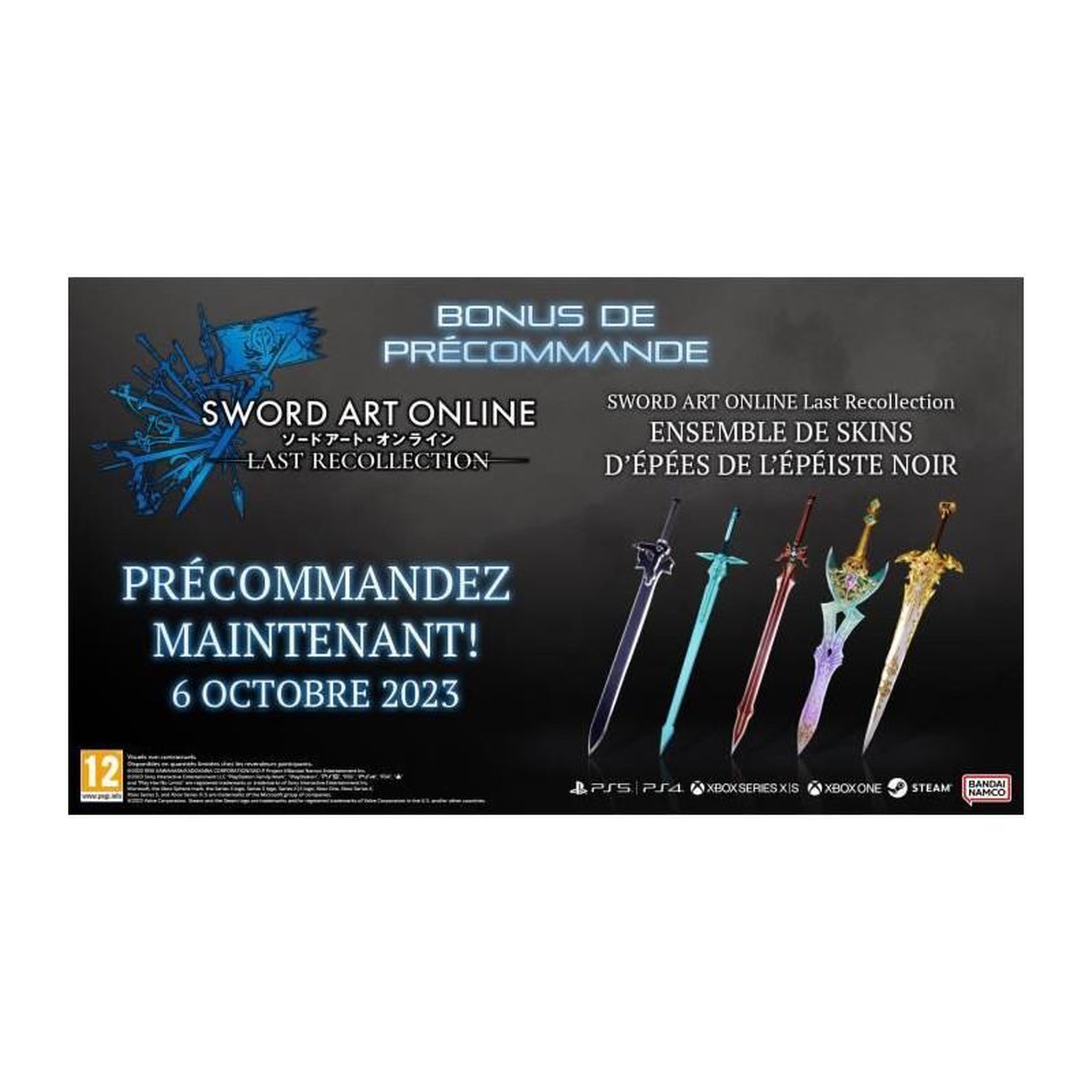 Voir la diapositive 2 : BANDAI NAMCO ENTERTAINMENT Sword Art Online Last Recollection - Jeu Xbox Series X et Xbox One