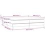Voir la diapositive 6 : VIDAXL Sommier a lattes de lit avec matelas Marron fonce 200x200 cm